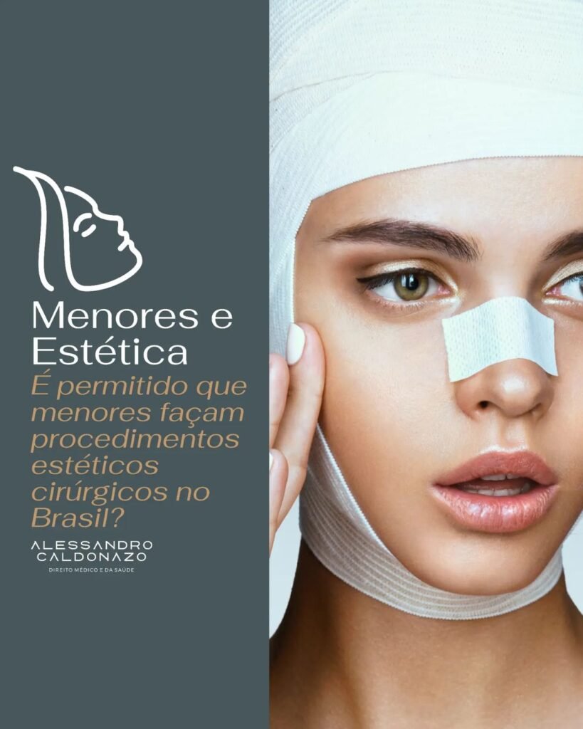 Procedimentos estético feito por menores de idade