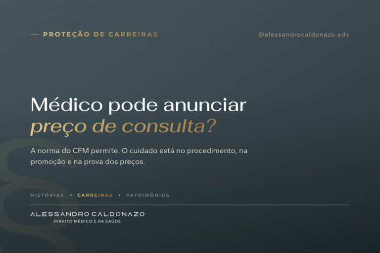 Médico pode anunciar preço de consulta? O que o CFM permite sobre valores e descontos
